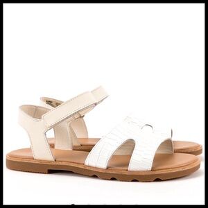 NWOT ★ Sorel Women's Ella lll Ankle Strap Sandal Chalk White Leather Upper ★NEW★